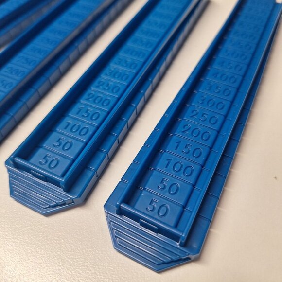 Monopoly Empire 2014 Replacement Pieces Towers Blue Set of 4 Property Holders - Picture 3 of 5